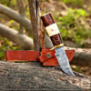 Ivory Crest – Handmade Damascus Hunting Knife
