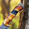 RidgeClaw – Handmade Damascus Hunting Knife with Gut Hook