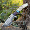 Frostfang Handmade Damascus Tracker Hunting Knife