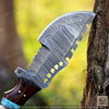 Frostfang Handmade Damascus Tracker Hunting Knife