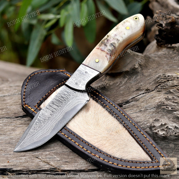 Desert Horn – Handmade Hunting Skinner  Knife
