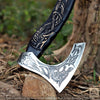 Viking Serpent Handmade Viking Axe – Hand-Forged Dragon & Fenrir Design