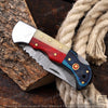 Crimson Falcon-Handmade Pocket Knife