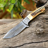 Golden Antler-Handmade Hunting Skinner Knife