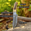 Golden Antler-Handmade Hunting Skinner Knife