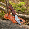 IronRoot – Handmade Damascus Bobcat Hunting Knife