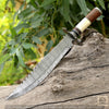 Frontier Spirit – Handmade Damascus Bowie Knife