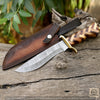 Timber Viper – Handmade Damascus Hunting Knife
